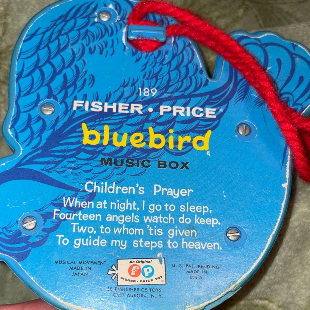 Fisher-Price Blue and White Bird Toy